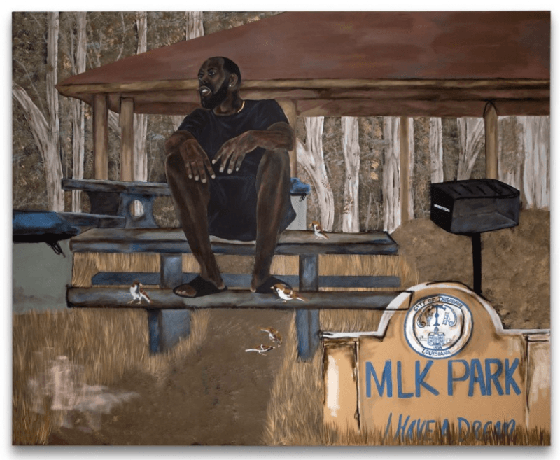 I Have a Dream · Acrylic on canvas with oil pastels · 198.3 x 242.6 x 3.8 cm · 2021 (이미지출처 = 가나아트) · I Have a Dream · Acrylic on canvas with oil pastels