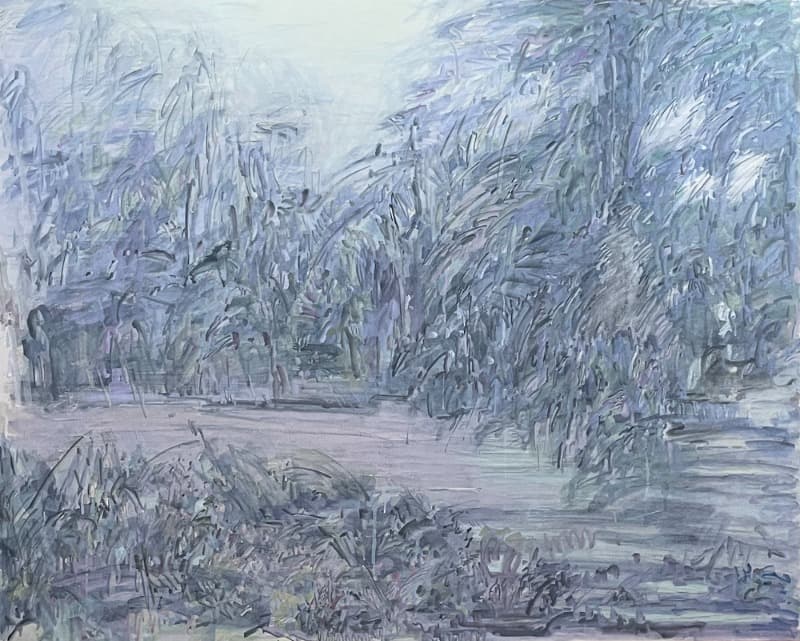 불특정 공간 26- · 장지에 먹, 동양화 물감 · 130x162cm · 2022 (이미지 제공 = 갤러리너트)
