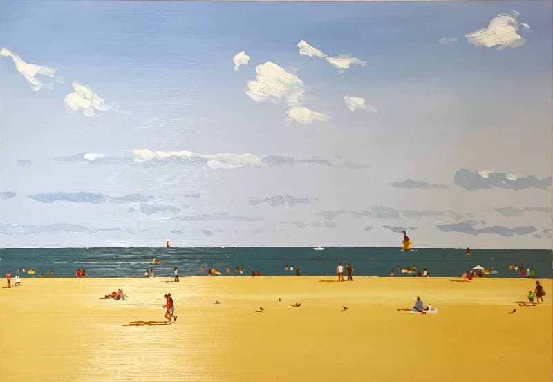 The panoramic · Oil on canvas · 116.8x80.3cm · 2022 (이미지 제공 = 비트리갤러리) · The panoramic · Oil on canvas