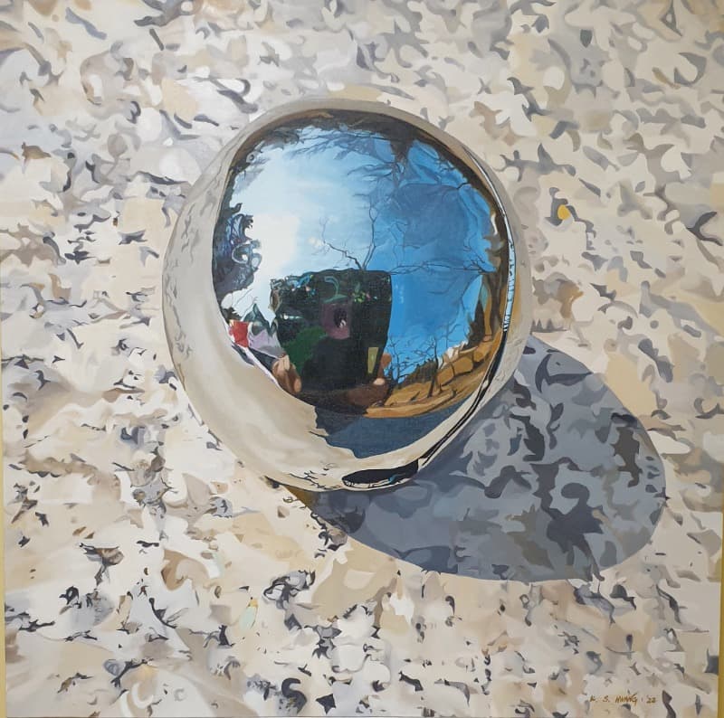 woollim(풍경) · Oil on Canvas · 91.0×91.0cm · 2022 (이미지 제공 = 갤러리 너트) · woollim · Oil on Canvas