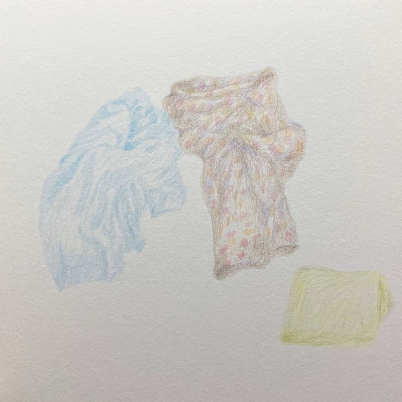 사랑 혹은 죽음 · 종이에 색연필 · 30x30cm · 2021 (이미지 제공 = 갤러리 너트)