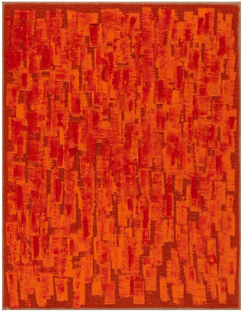 Conjunction 21-82 · Oil on hemp cloth · 117 x 91 cm · 2021 (이미지출처 = 국제갤러리) · Conjunction 21-82 · Oil on hemp cloth