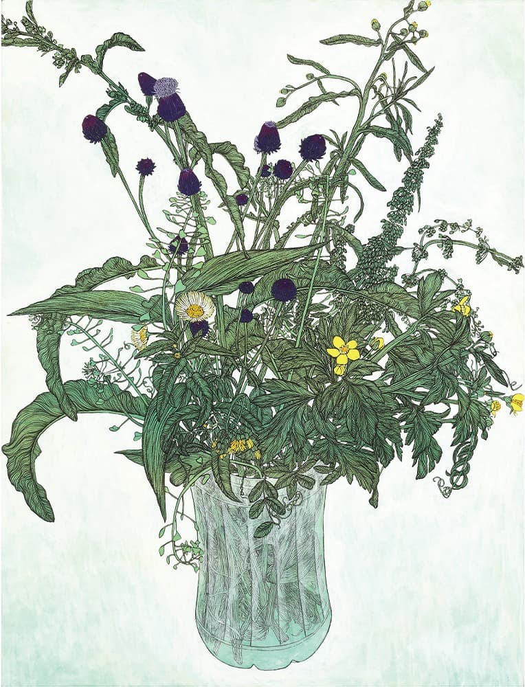 early summer 1 · 장지에 먹과 분채 · 50x65cm · (이미지출처 = 서울갤러리)