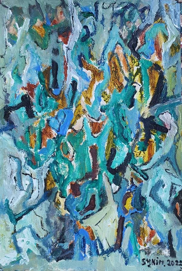 무제Ⅰ-Ⅲ · Mixed Media · 39.4x54.5cm · 2022 (이미지출처 = 부산프랑스문화원)