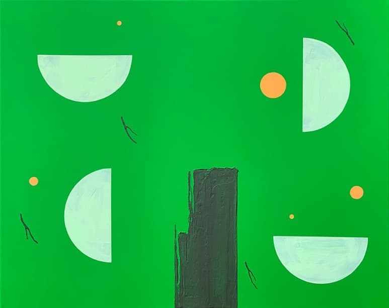 숲의 탄생 · Mixed media on canvas · 90.9 x 72.7cm · 2022 (이미지출처 = 갤러리일호)