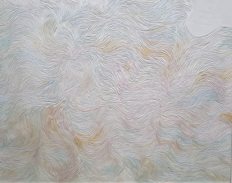 angel's trumpet · mixed media · 116.8 x 91cm · (이미지출처 = 갤러리일호) · angel's trumpet · mixed media