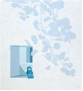 나현신, 푸른정원 · 아크릴채색 · 110x100cm · 2021 (이미지제공 = 파트론, SAC)