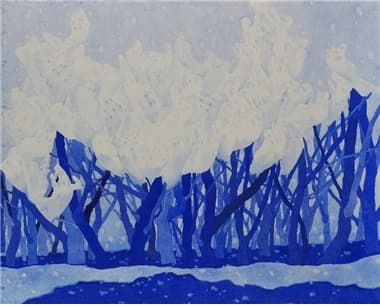 이아현, 순환 · 장지에 채색 · 162x130cm · 2021 (이미지제공 = 파트론, SAC)