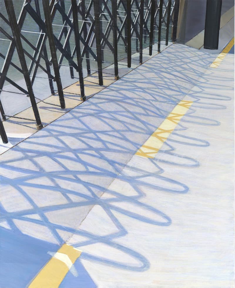 바리케이드 · 캔버스에 유채 · 162 x 130cm · 2022  (이미지출처 = 이목화랑)