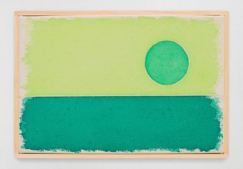 sechsterjulizweitausendundzwanzig · Watercolor on canvas, artist's frame · 20.3 x 30.5 cm · 2020 (이미지출처 = 국제갤러리) · sechsterjulizweitausendundzwanzig · Watercolor on canvas, artist's frame