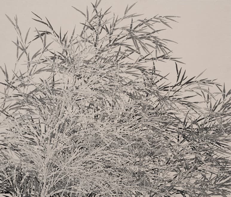 명륜동대나무51 · 한지에 먹 · 60.7cmx70cm · 2021 (이미지출처 = 갤러리일호)