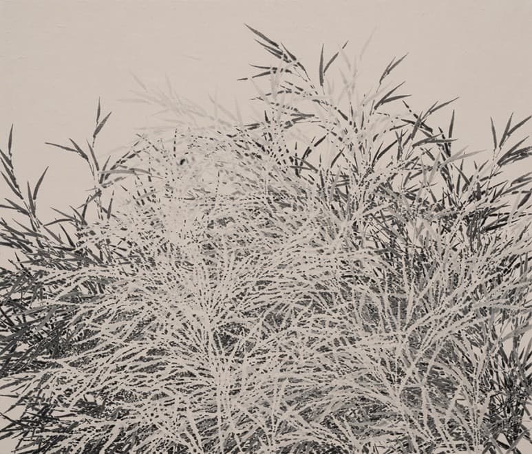 명륜동대나무52 · 한지에 먹 · 60.7cmx70cm · 2021 (이미지출처 = 갤러리일호)
