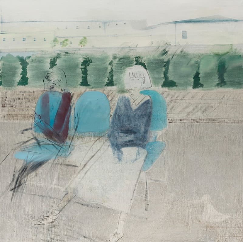 ***, <***> · 캔버스에 유채 · 162 × 162 cm. · (이미지출처 = 부산현대미술관)