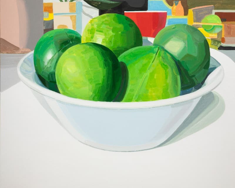 노석미, greeentangerines, Green tangerines · acrylic on canvas · 130.3x162.2cm · 2020 (이미지제공 = 에브리데이몬데이) · Noh Seokmee, greeentangerines, Green tangerines · acrylic on canvas