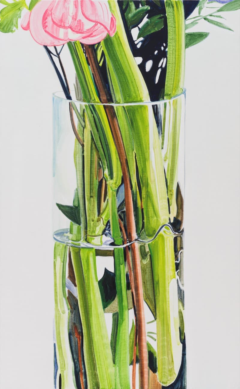 정이지, 여기 · oil on canvas · 130.3 x 80.3 cm · 2022 (이미지출처 = 디스위켄드룸) · Yiji Jeong, Here · oil on canvas