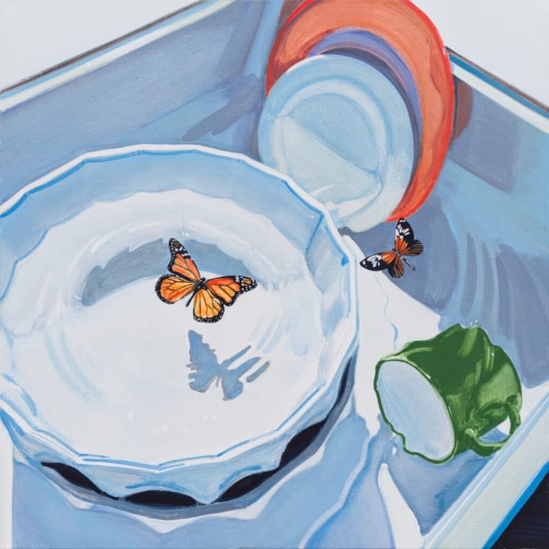 정이지, 매일 아침(feat. 조효리) · oil on canvas · 72.7 x 72.7 cm · 2022 (이미지출처 = 디스위켄드룸) · Yiji Jeong, Every Morning(feat. Hyori Cho) · oil on canvas