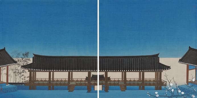 금릉 김현철 展 그리고 지운 여백餘白, 블루 
