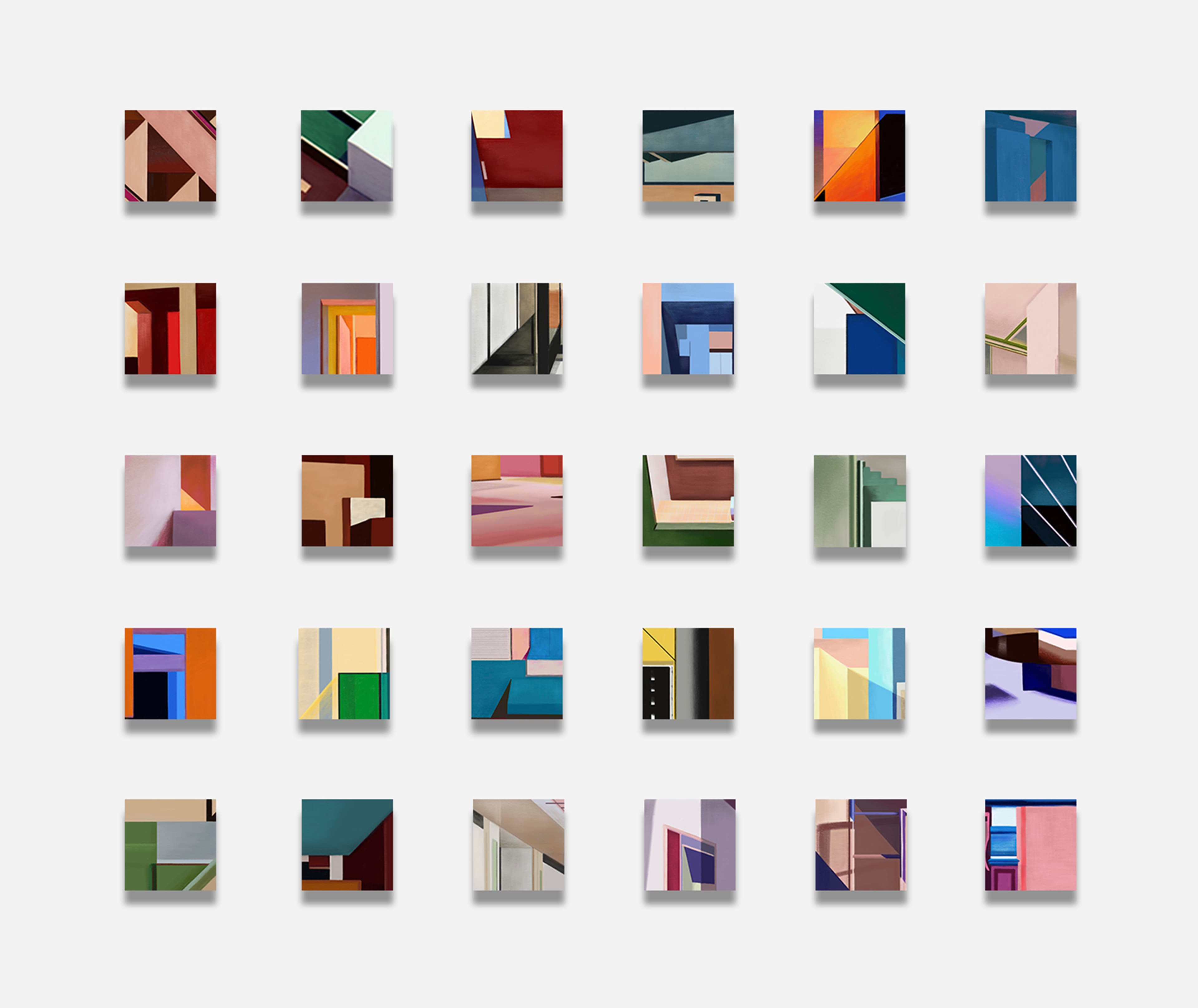 색종이 · project Inkjet print · 각 13x13cm · 2019