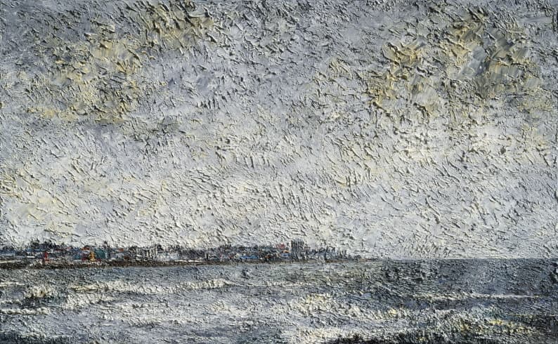 경포 호수 · oil on canvas · 97x145.5cm · 2020