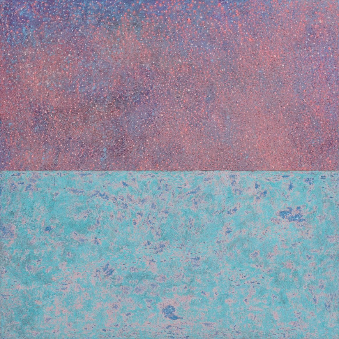 나와 어느 별과 바다_04 · sanding, oil on panel · 100x100cm · 2020