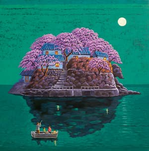 서산 간월암-달밤바다