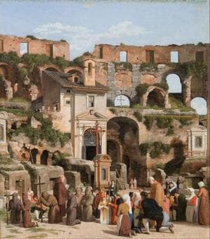 View of the interior of the Colosseum