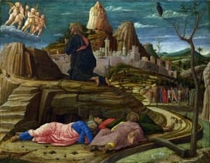 The Agony in the Garden (right panel of the predella of the San Zeno Altarpiece, 1455)