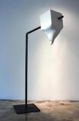 white cube totem