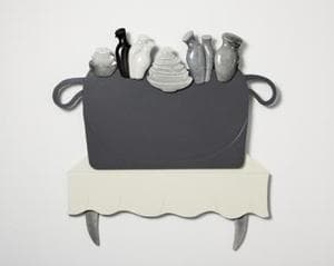dinner table, porcelain, birch plywood_MDF, 페인트