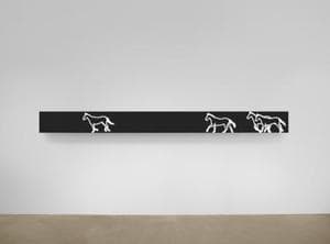 Cantering horses