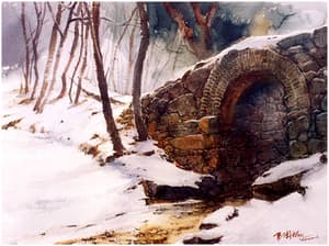 산성의 설경