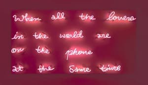When all the lovers of the world are on the phone at the same time...