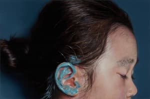 Ear with Cobalt Blue