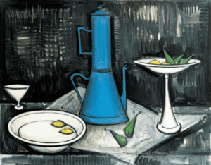 La cafetiere bleue