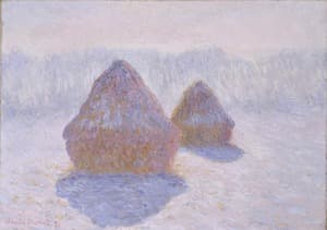 Haystacks (Effect of Snow and Sun)