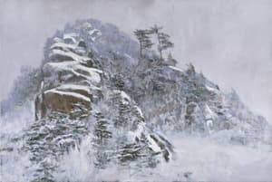 봉화설경