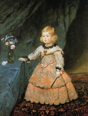 The Infanta Margarita Teresa of Spain in a Red Dress