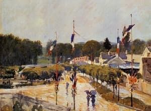 Fete Day at Marly le Roi (The Fourteenth of July at Marly le Roi)