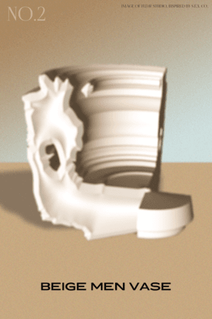 Beige Men Vase NO.2