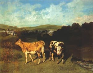 White Bull and Blond Heifer