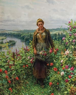 A Maid in Her Garden
