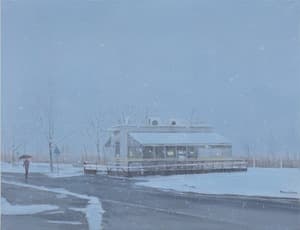 당산의 눈 snowfall
