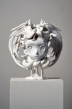Head of Medusa sculpture