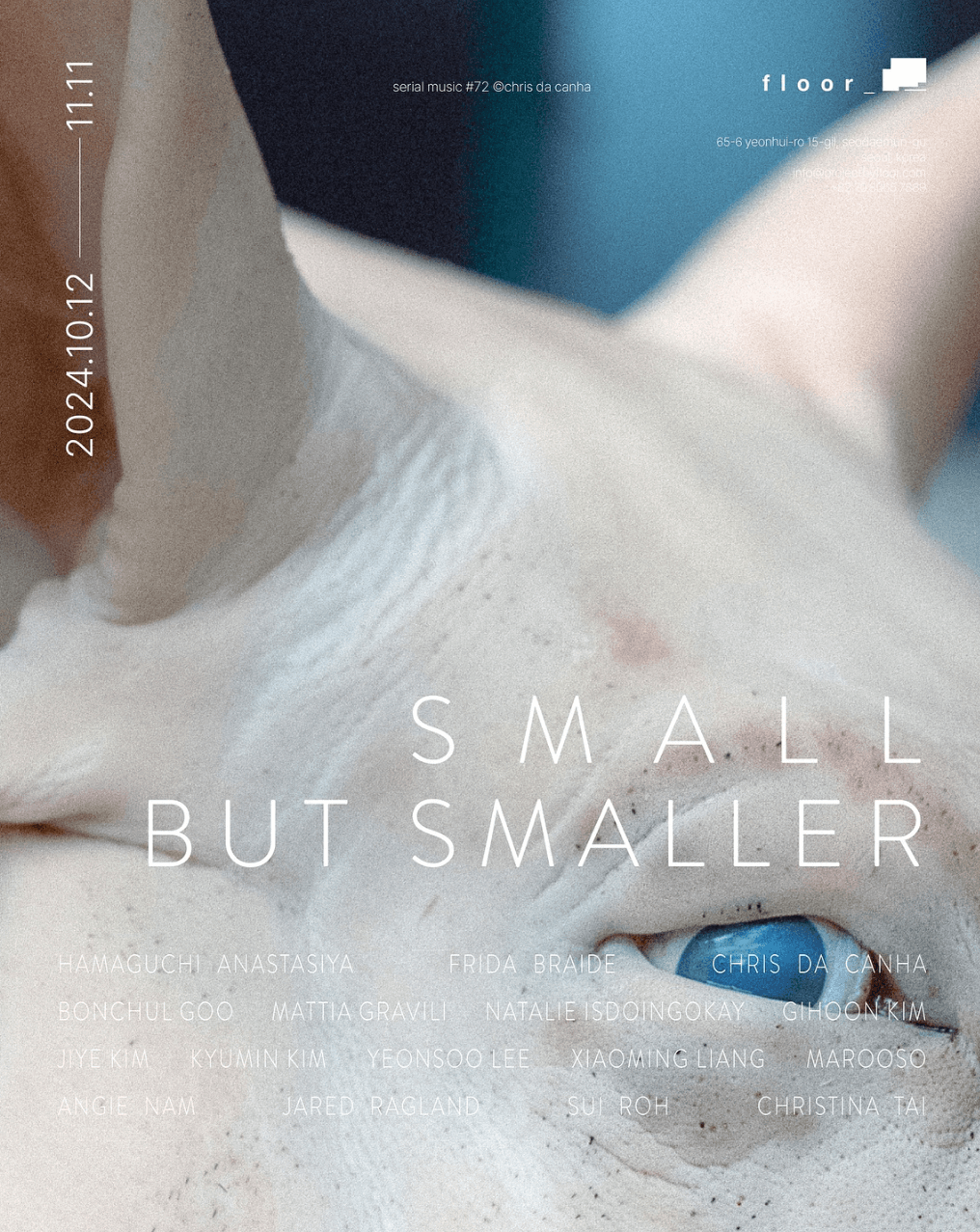 SMALL BUT SMALLER 전시 포스터