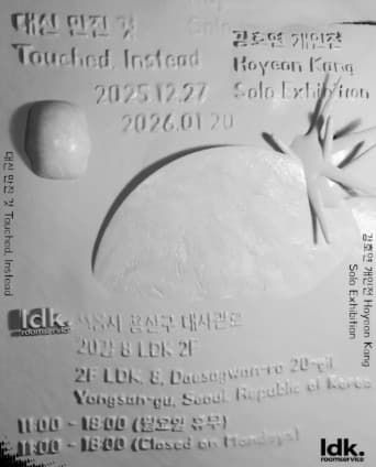 강호연 개인전 Hoyeon Kang Solo Exhibition 《대신 만진 것》 Touched, Instead
