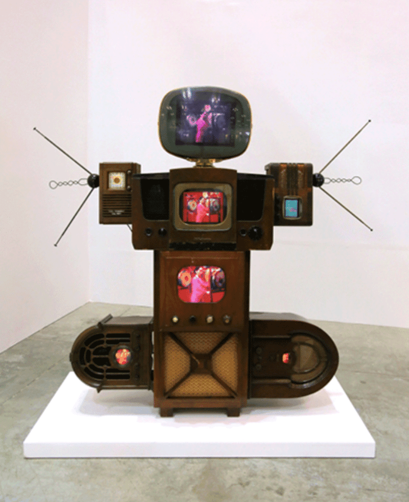 백남준전 《점-선-면-TV》 포스터